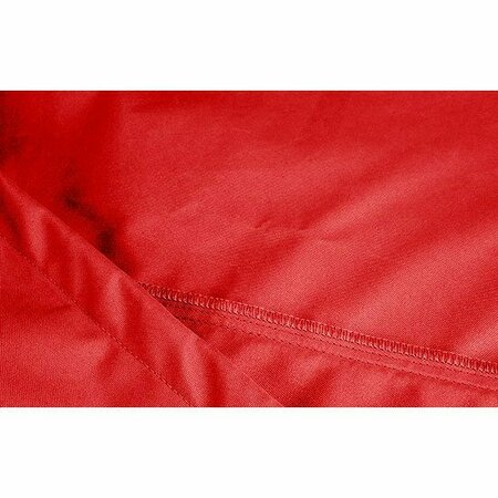 Eevelle Meridian Oval Table Cover, Red, 96 in L x 42 in W x 25.5 in H MDTOVCXM-RED